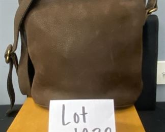 Lot 1232.  Coach one brown bucket handbag- light usage wear, leather. 9.5x9.5, no hangtag, but original.  $40