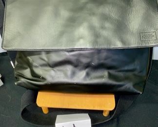 Lot 1235.  Jack Spade waxed Messenger bag, 12 x 16 base 5" wide base. $65