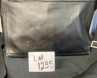 Lot 1235.  Jack Spade waxed Messenger bag, 12 x 16 base 5" wide base. $65