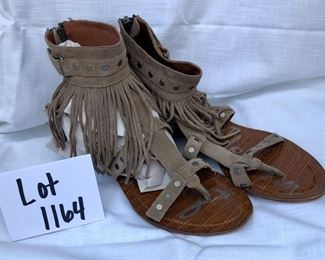 Lot 1164.  Sam Edelman Gladiator sandals with fringe.   W9.  $20