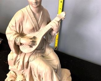 Lot 1179.  Austin Galleries Sculpture "Oriental Collection" AP1811 "Lute Player". With COA.  $70