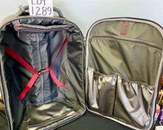 Lot 1289. $48.00 Tumi T-Tech 22" suitcase.in green.  Very Nice 