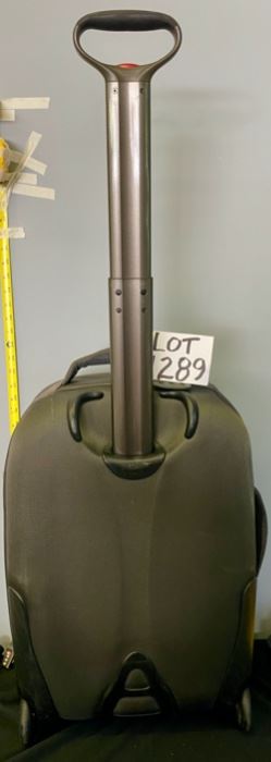 Lot 1289. $48.00. Tumi T-Tech 22" suitcase.in green.  Very Nice 