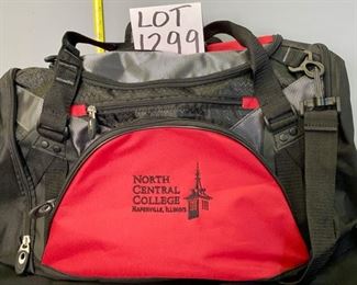 Lot 1299.  $20.00. North Central College duffle bag. Great Shape! 