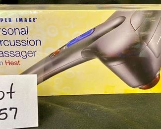Lot 1257.  $25.00. Brand New in Box Sharper Image Percussion Massager with Heat Model HF758.