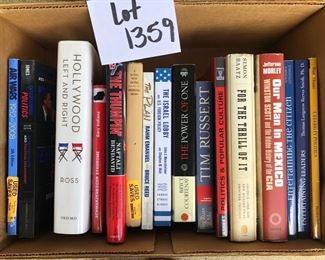 Lot 1359.  $24.00. Lot of 16 Political arena books