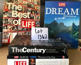 Lot 1362. $25.00.  Lot of 5 Coffee Table books of "LIFE" and pop culture