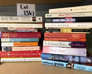 Lot 1367.  $25.00.  Lot of 20 Novels paperback and hardcover