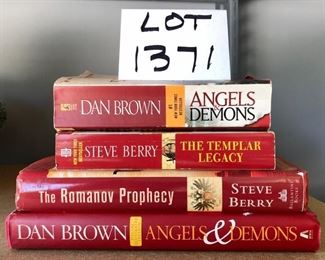 Lot 1371. Lot of 4 Suspense novels. $10.00. 