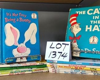 Lot 1374.  $24.00.  Lot of 12 Bright and Early children's books including 4 by Dr. Seuss