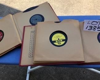Lot 1385. $15.00. Lot of 20  Vinyl albums in two collector books