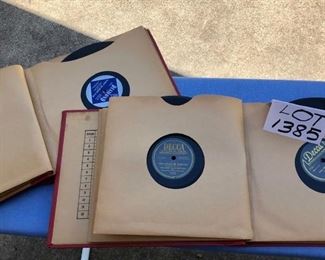 Lot 1385. $15.00. Lot of 20  Vinyl albums in two collector books