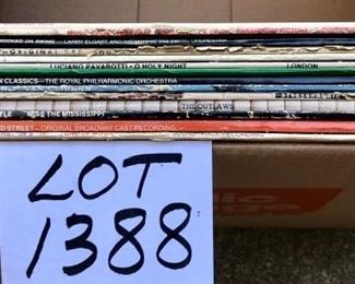 Lot 1388. $28.00. Lot of 14 albums in Jackets vintage as shown
