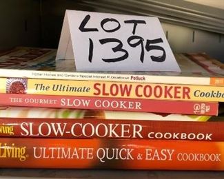 Lot 1395.  $21.00.  Lot of 5 Slow Cooker Cookbooks (1 is a magazine)