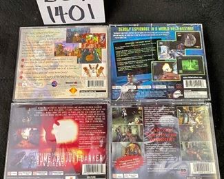 Lot 1401. $16.00   Lot of 4 Playstation Games (Crash Candicoot, Sypho Filter 2, Silent Hill, Resident Evil).  