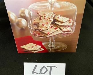 Lot 1446.  $19.00.  Williams Sonoma Petite covered Candy Stand 