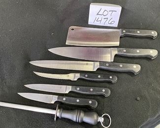 Lot 1476.  $40.00.  Set of LNT Professional Knives - 7pc set