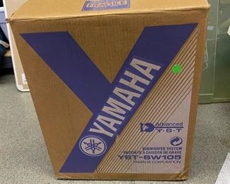 Lot 1481. $50.00.  Yamaha YST-SW105 Powered Subwoofer in Black		