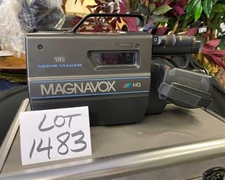 Lot 1483.  $35.00. Vintage Magnavox Movie Maker VHS CCD Video Camer with Case		
