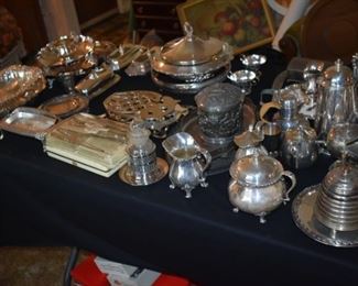 Just a portion of the Gorgeous Silver Items in this home!
