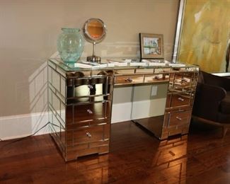 Beautiful Mirrored Desk 