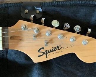 #37	Squier Bullet by Fender with soft sided case	 SOLD
