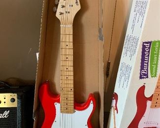 #38	Burswood Sound Start Series electric guitar	 $50.00 
