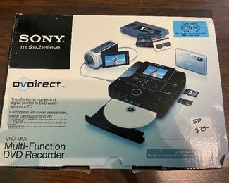#40 Sony Make Believe 
DV Direct 
Multi Functional DVD Recorder. 
Transfer home movies and digital photos easily without PC $75