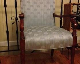 $60 - Light baby blue side chair