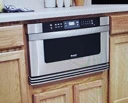 $750 - NEW in box (Kitchen remodel didn't happen so couldn't use.) Sharp Insight, 30-in, 1.0cf, built in microwave Drawer Oven, model KB6025MS Insight Pro Series. 30" in. 1000 Cooking Watts, 11 Power Levels, Angled Digital Touch Controls and Automatic Door Opening.