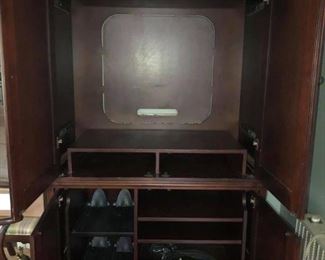 $250 - (photo #2) Cherry Entertainment Center from Weinberger's. Inside of unit.