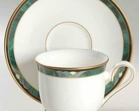 NEW. (Photo #2) Lenox Bone China Footed Cup & Saucer Sets. Pattern is Kelly. 12 sets available. $150