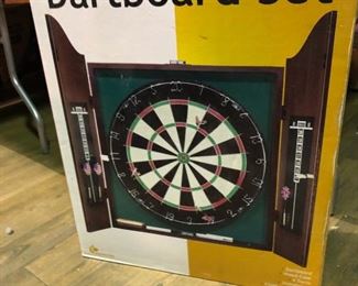 NEW in box, Dartboard Cabinet Set with darts and board - $40