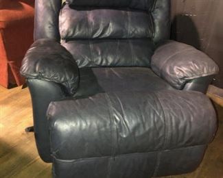 LANE navy blue swivel recliner rocker. Excellent condition. $350 (Photo #1)