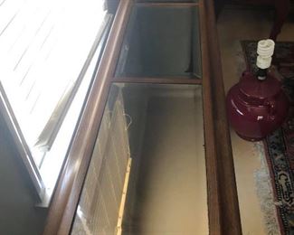 $50 (Photo #2)- Sofa table with 3 mirrored removable glass pieces on top