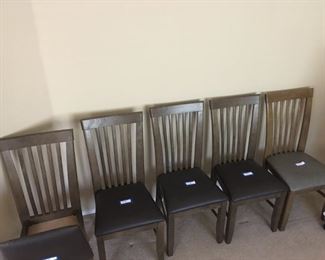 (5) Chairs w/ Seat Storage