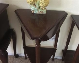 Triangle Drop Leaf Accent Table