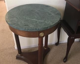 Bombay Marble Top Accent Table