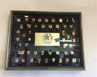 Framed Olympic Pins