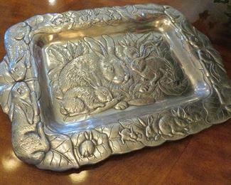 Arthur Court rabbit tray