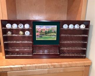 Golf ball wall rack $45