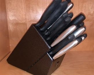Set of Henkel knives in block $95