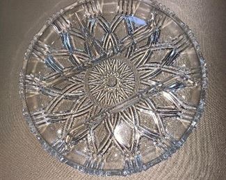 Crystal plate in great condition 12” - $30