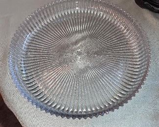 Crystal plate in great condition 14” - $35
