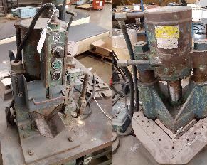 Model CWS-2 wire stripper, Whitney angle iron cutter, Whitney 610 notcher, hand shear