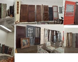 vintage doors, shutters, windows