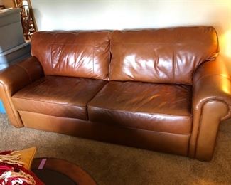 Thomasville leather sofa......