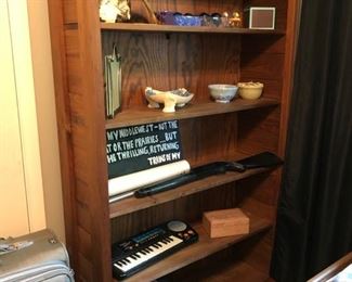 This End Up bookcase and decor