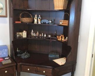 Vintage Ethan Allen Corner Desk Unit