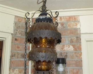 Gothic style hanging swag light